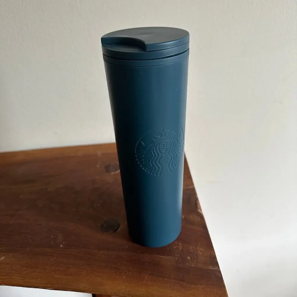Starbucks 100% Recycled Plastic Blue Tumbler